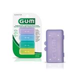 GUM Antibacterial Toothbrush Covers for Travel, Home, or Camping, 24 Covers, Multi-Coloured (6 Packs of 4 Covers)