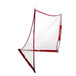 PowerNet Portable 4x4x4 ft Lacrosse Goal | Quick and Easy 2 Minute Setup No Tools Required | Perfect for Practice or Scrimmages | Bow Style Frame | Carrying Bag Included