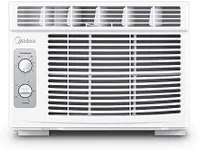 Midea 5,000 BTU EasyCool Window Air Conditioner and Fan - Cool up to 150 Sq. Ft. with Easy to Use Mechanical Control and Reusable Filter