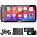 Carpuride W603B Motorcycle Carplay Screen for BMW R1200GS R1250GS S1000XR Motorcycle, 6.3 inch Waterproof Touchscreen, Portable Carplay/Android Auto GPS Navigation for Motorbike