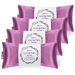 RelaxCoo Lavender Eye Pillow for Relaxation, Yoga, Sleeping, Weighted Eye Mask Heated for Headache, Sinus, Dry Eye Relief, Moist Heat Eyes Compress, Meditation Accessories with Aromatherapy, Pack of 4