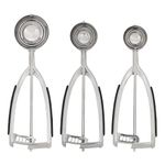 KitchenAid Cookie Dough Scoop Set, Set of 3, Black