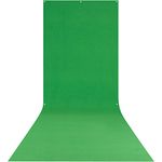 Westcott X-Drop Wrinkle-Resistant 5' x 12' (1.52 x 3.66m) Sweep Backdrop for Headshots, Full-Body Photoshoots & Product Photos - Portable and Travel Friendly (Chroma Key Green)