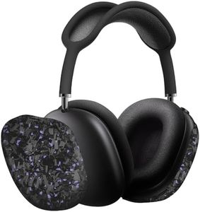 MONOCARBON Real Carbon Fiber Case for AirPods Max (2024/2020), Military-Grade Protective Hard Cover for Apple Headphones, Unique Forged Matte, Scratch-Resistant, Essential Accessories-Matte Purple