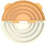 4-in-1 Tortilla Sealer & Crimper Press – Adjustable 4"-6"-8"-10" Taco Maker for Burritos, Quesadillas & Dumplings | Easy Clean, Removable Metal Edge with Ear-Handle Design (Orange & Cream)