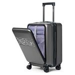 Krute Carry On Luggage with Pocket 
