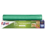 Ezee 100 Meters 12 Inches Cling Film Wrap BPA Free | Multipurpose Food Wrapping Paper | Non-Stick Microwave Safe