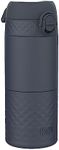 Ion8 Insulated Travel Mug, Leak Proof, Triple Lock Secure, Spill-Free in Transit, Hygienic Cover, Easy-to-Clean, Perfect On-The-Go, Ash Navy, Stainless Steel