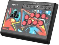 PXN X8 Arcade Stick All Buttons, Arcade Joystick with Turbo Function, Street Fighter Fight Stick, All-button Fight Joystick for PS3 / PS4 / Xbox One/Xbox Series X&S/Switch/PC Windows