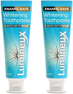 Lumineux Teeth Whitening Toothpaste 2 Pack Peroxide Free Enamel Safe for Sensitive Whiter Teeth Certified Non-Toxic, Fluoride Free, No Alcohol, Artificial Colors, SLS Free Dentist Formulated - 3.75 Oz