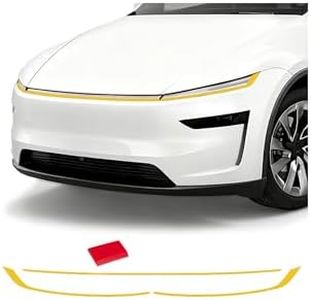cybtkcar for Tesla TPU PPF Paint Protective Film Model Y Juniper 2025 2026 Headlight Trim Stickers Clear Car HD Scratch Exterior Model Y Juniper Accessories Headlights Trim Film Yellow