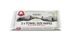 Mammoth Wipes - Towel Size Wet Wipe | Sports Wipes | Pet Safe Wipes | Biodegradable Wipes| Festival Wipes | Bamboo Wipes| 120 cm x 80 cm per Wipe | 2 Wipes per Pack