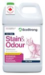 Eco Strong Cat Urine Enzyme Cleaner | Made in Canada | Powerful Probiotic Enzymatic Cleaner for Carpet, Upholstery, Litter Boxes, Laundry (Citrus - 3.78L)