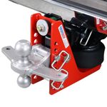 Shocker Air Hitch with Combo Ball & Sway Bar Mount Tabs, Fits 2" Hitch - 12,000 lbs