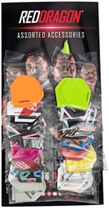 RED DRAGON Assorted Hardcore Extra Thick Dart Flights Value Pack