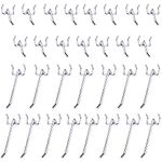 Rayong Pegboard Hooks 30Pcs (5cm & 10cm) Metal Pegboard Hooks Single Steel Pegboard Hooks Board Hooks Panel Display Hooks for Retail Display Store Supermarket Kitchen Home