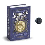 Diversion Book Safe by Funderstood, Safe Lock Box, Book Safe with Combo Lock, Portable Metal Safe Box, Book Safe, Secret Book Hidden Safe, 2.25” X 6.125” X 9.5” (Combo Lock, Sherlock Holmes)