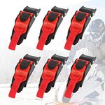 6 PCS Quick Release Helmet Strap Buckle Universal Adjustable Motorcycle Helmet Chin Strap Clip Durable Heavy Duty Quick Release Helmet Strap Speed Clip For Any Helmet