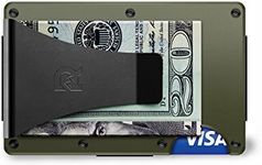 The Ridge Wallet Thinner Than Smartphone Money Clip Aluminum, haudie-Green