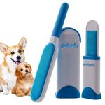 Emily Pets Pet Hair Remover for Couch Furniture Clothing Car Seat Carpet Pet Bed Fur Lint Brush Fur Remover Fur Lint Removal Dog Hair Remover Cat Hair Remover Double-Sided Brush Self-Cleaning Base