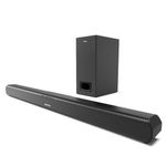 AZATOM 2.1 Soundbar with Subwoofer, Bluetooth, 120 Watts for 4K TV, UHDTV, Stereo Surround Sound TV speaker, HDMI ARC, Optical, AUX, Remote control, Wall Mountable kit included (Studio Premier 32”)