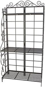 Panacea Products Baker's Rack Plant Stand, Brushed Bronze