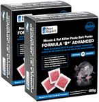 Pest Expert Formula B+ Advanced Rat Killer Poison & Mouse Poisoning Indoor Pasta Bait 30 x Sachets (300g), Single Feed Maximum Strength Brodifacoum