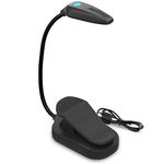 ENERGIZER Rechargeable LED Book Light Flex, 3 Modes, Warm Light Clip On Reading Light with Flexible Neck for Reading in Bed (USB Included)