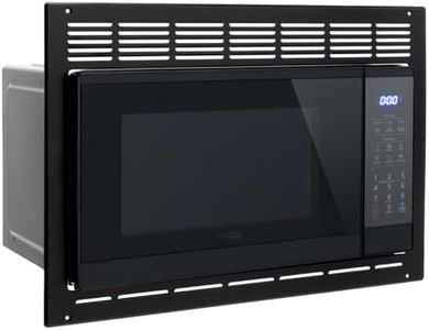 Tough Grade RV Microwave | .9 Cubic Ft Black Microwave with Trim Kit | 900 Watt Direct replacement for High Pointe