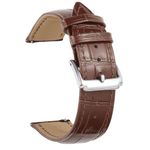 BINLUN Leather Watch Strap Quick Release Replacement Crocodile Leather Watch Bands for Men Women (Brown, 13mm)