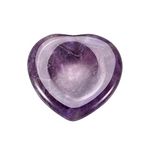 CrystalTears Amethyst Crystal Worry Stone Heart Shape Healing Crystals Thumb Worry Stone Polished Pocket Palm Stone for Anxiety Stress Relief Meditation Reiki Healing