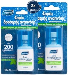 Spray per bocca alla menta contro l'alito cattivo, spray orale per alito fresco e cura orale pulita, confezione da 2, 40 ml