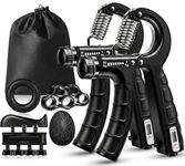 Vexloria Hand Grip Strengthener Workout Kit, Grip Strengtheners with Counting Function, 6Packs Hand Extension Exerciser, Finger Exerciser, Grip Ring & Stress Relief Grip Ball size7