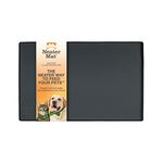 Neater Pet Brands Neater Mat - Waterproof Silicone Pet Bowls Mat - Protect Floors from Food & Water (16" x 10" Silicone, Midnight Black)