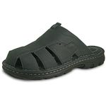 kozi Men Classic Casual Sandal Fisherman Sandal FISHMAN-3 Closed Toe Black Men Size 10