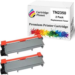 Cartridge Planet 2-Pack Compatible Toner Cartridge for Brother TN-2350 TN2350 (2,600 Pages) for Brother HLL2300D HLL2305W HLL2340DW HLL2365DW HLL2380DW MFCL2700DW MFCL2703DW MFCL2720DW MFCL2740DW