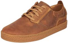 Clarks Men's StreethillLace Sneaker, Dark Tan Lea, 9 UK