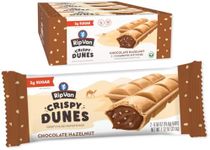 Crispy Dunes Vegan Chocolate Hazelnut Wafer Sticks – Low-Calorie Keto Snack with Hazelnut Cream Filling, 90 Calories, Non-GMO, Prebiotic Fiber - 12 Pack