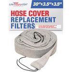 35 ft Central Vacuum Knitted Hose Cover 35ft with Application Tube