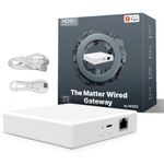 MOES Matter ZigBee Gateway - Hub Only for MOES ZigBee Devices - USB-C, RJ45 LAN, App & Voice Control, Compatiable with Alexa Google Home Apple Home