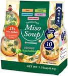 Miko Brand Freeze Dried Variety Pack Miso Soup 10 Servings 25% Less Sodium