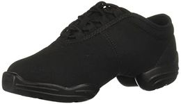 Capezio Canvas Dance Sneaker,Black,8.5 M US