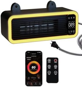 1200W Pet Heater for Dog House, Smart APP & Remote Control Heater with 3-Temp Modes, Temperature Probe & Digital Display, Safe Anti-Chew Cord, Under 45dB for Dog Houses, Cat Shelters & Chicken Coops