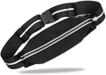 Reflective Running Race Bib Belt With Elastic Webbing - Lightweight Fits All Waist Sizes 30”-42” Running Belts for Women and Men for Marathon, Triathlon - Runners Belt - Running Belt Bib Holder
