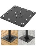 YINGDIKE Offset Patio Cantilever Umbrella Base - Space Saving Steel Plate Universal Weight Base for Heavy Duty Outdoor Cantilever Umbrella