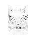 RCR 26278020006 Oasis Crystal Short Whisky Water Tumbler Glasses, Set of 6, Cut Glass Tumblers, Dishwasher Safe, Great for Whiskey, Scotch, Cocktails and Water, Glassware Set, 320 ml