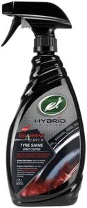 Turtle Wax Hybrid Solutions Graphene Acrylic Tyre Shine Spray Coating, No Sling Tyre Dressing, Long Lasting Deep Black Shine, UV Protection & Dirt Repellent, 680 ml