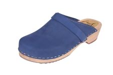 Lotta From Stockholm Swedish Classic Clogs in Lazuli Blue Oiled Nubuck Leather-37