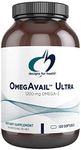 Designs for Health OmegAvail Ultra TG Fish Oil 1200mg - 1000 IU Vitamin D3, Vitamins K1 + K2 - Triglyceride Form Omega 3 Fish Oil Supplement with DHA/EPA - No Fishy Aftertaste (120 Softgels)