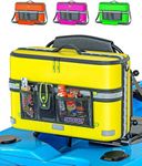 Skywin Kayak Cooler Behind Seat - Waterproof Kayak Seat Back Cooler for Kayaks - Compatible with Lawn-Chair Style Seats, Kayak Accessories Stores Drinks (Orange, 2 Pack)